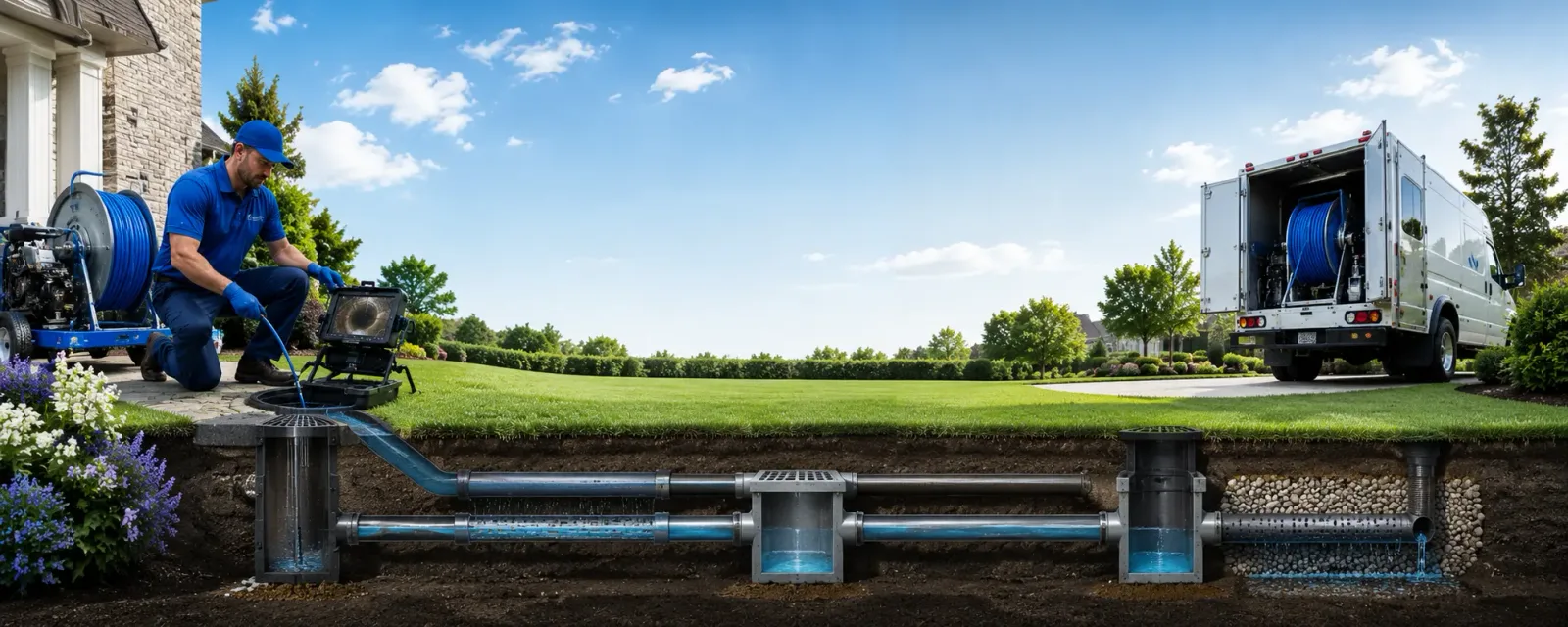 Outdoor drain cleaning information for Cedarville, IL